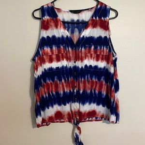 Red white and blue tank top